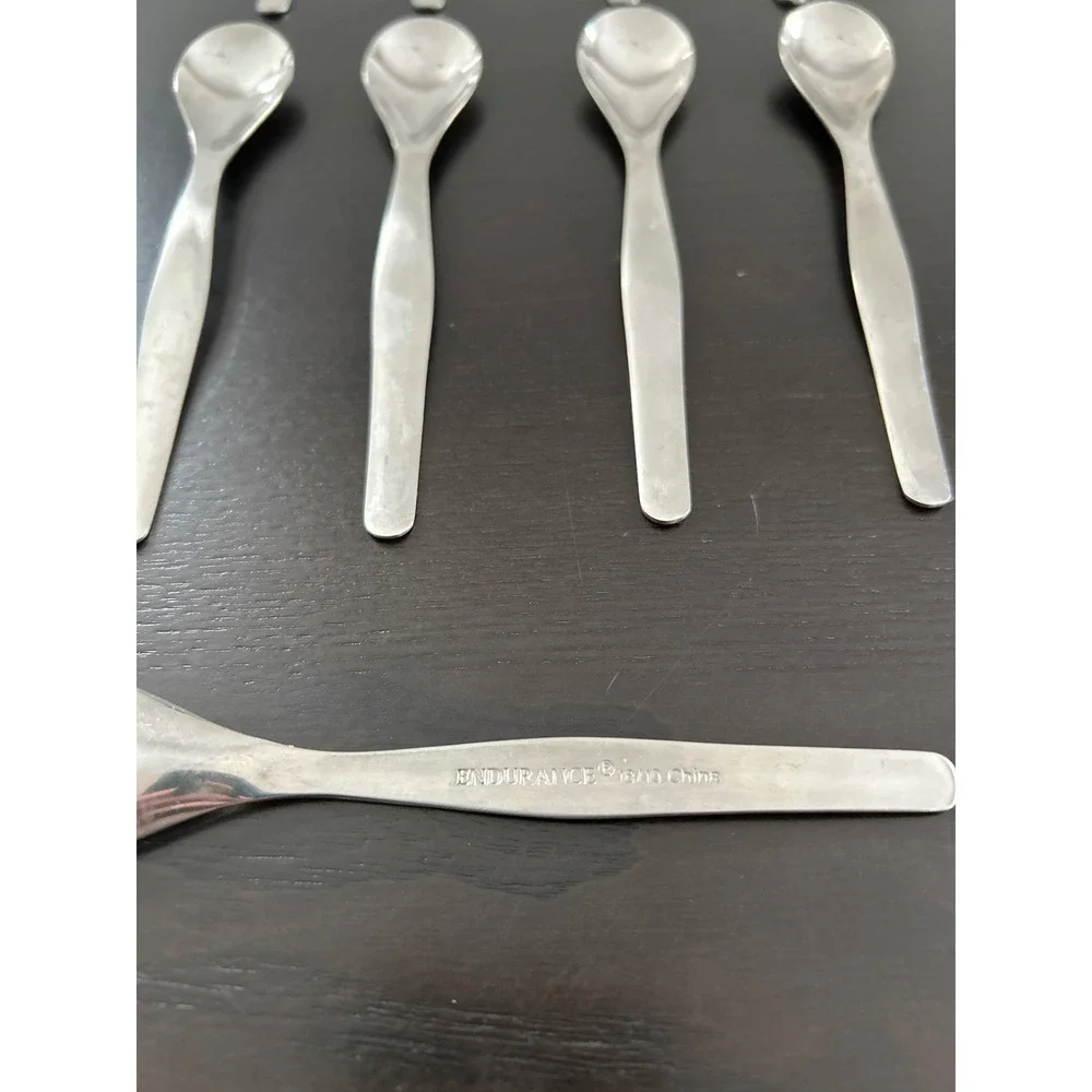 Endurance 18/10 Stainless Steel Demitasse Espresso Spoons Set of 10 Silver